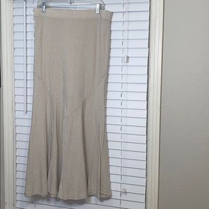 Pinstripe maxi skirt